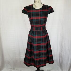 Gibson Hi Sugarplum Plaid Holiday Dress